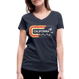 California Sign - Frauen Bio-T-Shirt mit V-Ausschnitt von Stanley & Stella - Navy