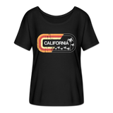 California Sign - Frauen T-Shirt mit Fledermausärmeln von Bella + Canvas - Schwarz