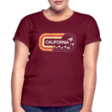 California Sign - Frauen Oversize T-Shirt - Bordeaux