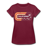 California Sign - Frauen Oversize T-Shirt - Bordeaux