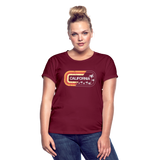 California Sign - Frauen Oversize T-Shirt - Bordeaux