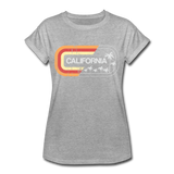 California Sign - Frauen Oversize T-Shirt - Grau meliert