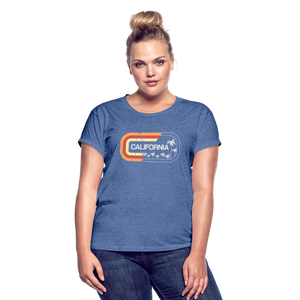 California Sign - Frauen Oversize T-Shirt - Denim meliert