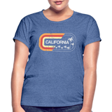 California Sign - Frauen Oversize T-Shirt - Denim meliert