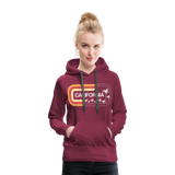 California Sign - Frauen Premium Hoodie - Bordeaux