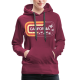 California Sign - Frauen Premium Hoodie - Bordeaux