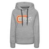 California Sign - Frauen Premium Hoodie - Grau meliert