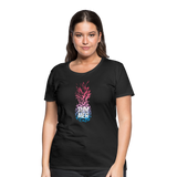 Pineapple - Frauen Premium T-Shirt - Schwarz