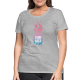 Pineapple - Frauen Premium T-Shirt - Grau meliert