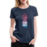 Pineapple - Frauen Premium T-Shirt - Navy