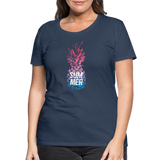 Pineapple - Frauen Premium T-Shirt - Navy