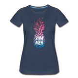 Pineapple - Frauen Premium T-Shirt - Navy