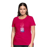 Pineapple - Frauen Premium T-Shirt - dunkles Pink