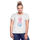 Pineapple - Frauen Oversize T-Shirt - Weiß