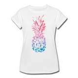 Pineapple - Frauen Oversize T-Shirt - Weiß