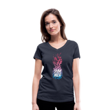 Pineapple - Frauen Bio-T-Shirt mit V-Ausschnitt von Stanley & Stella - Navy